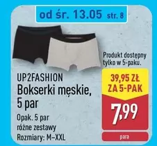 Bokserki męskie, 5 par