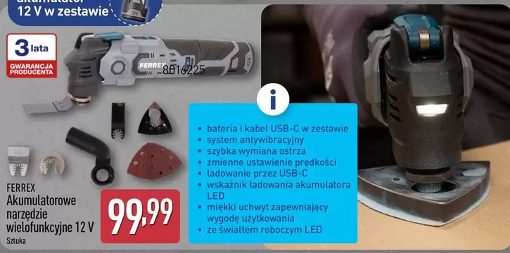 Akumulatorowe narzędzie wielofunkcyjne 12 V
