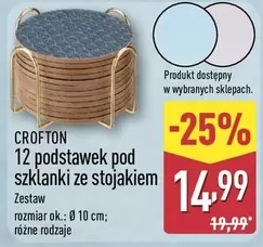 Ok - 12 podstawek pod szklanki ze stojakiem