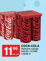 Coca Cola - Wybrane rodzaje 4x0,33 l, CCHBC