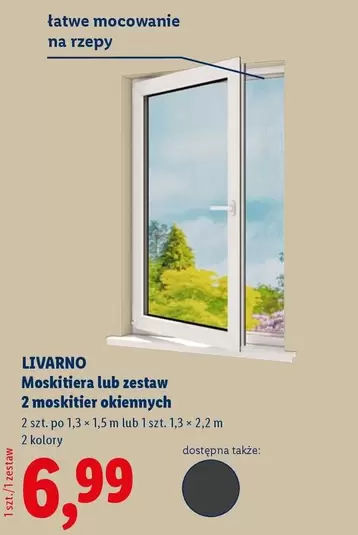 Moskitiera lub zestaw 2 moskitier okiennych