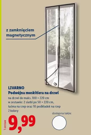 Podwójna moskitiera na drzwi