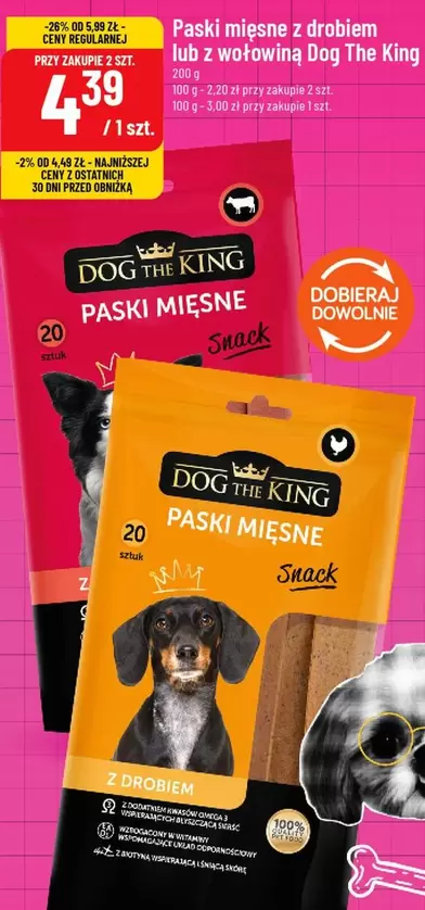 Omega - Paski mięsne z drobiem lub z wołowiną