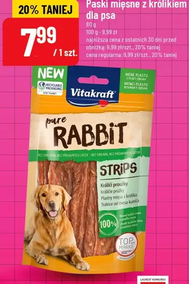 Paski mięsne z królikiem