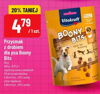 No - Przysmak z drobiem dla psa Boony Bits