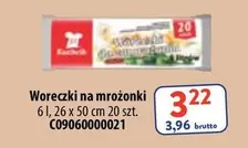 Woreczki na mrożonki 6 l, 26 x 50 cm 20 szt. C09060000021