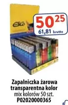 Kolor - Zapalniczka żarowa transparentna kolor mix kolorów 50 szt. P02020000365