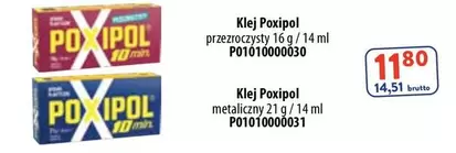 Klej Poxipol przezroczysty 16 g / 14 ml P01010000030