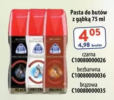 Black - Pasta do butów z gąbką 75 ml (czarna C10080000026, bezbarwna C10080000036, brązowa C10080000035)