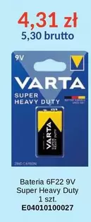 Bateria 6F22 9V Super Heavy Duty
