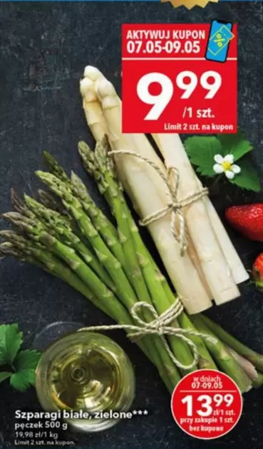 Szparagi białe, zielone