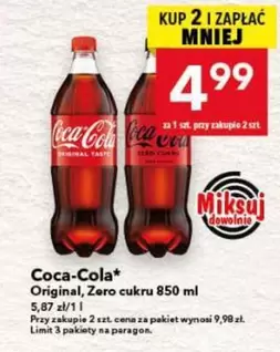 Coca Cola - Original, Zero cukru