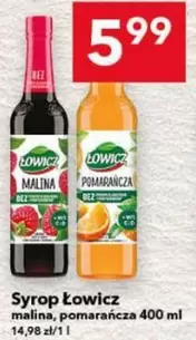 Syrop malina, pomarańcza