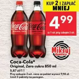 Coca Cola - Original, Zero cukru