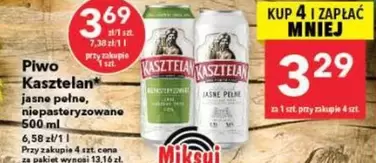 Piwo jasne pełne, niepasteryzowane