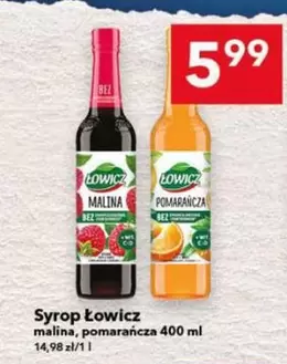 Syrop malina, pomarańcza