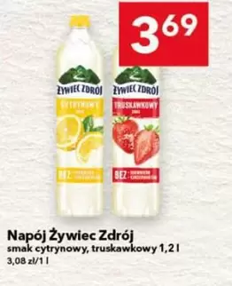 Napój o smaku cytrynowym, truskawkowym