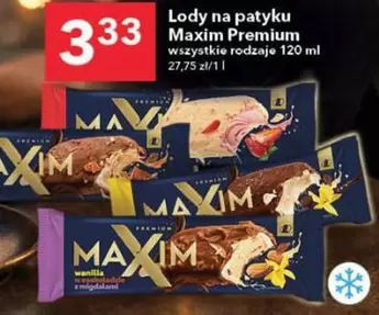Lody na patyku Maxim Premium