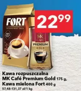 Kawa rozpuszczalna MK Café Premium Gold 175 g. Kawa mielona Fort 400 g