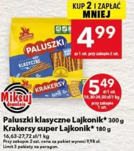 Paluszki klasyczne, Krakersy super