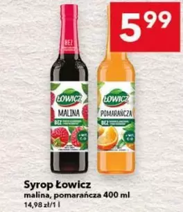Syrop malina, pomarańcza