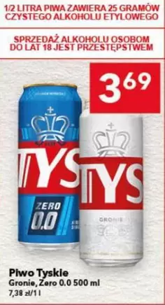 Piwo Tyskie Gronie, Zero 0.0