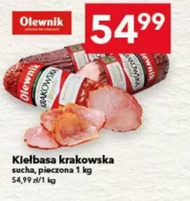 Kiełbasa krakowska sucha, pieczona