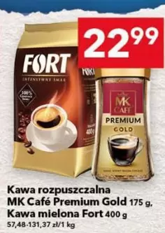 Kawa rozpuszczalna MK Café Premium Gold 175 g, Kawa mielona Fort 400 g