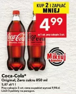 Coca Cola - Coca-Cola Original, Zero cukru