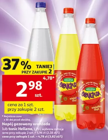 Napój gazowany lub tonic