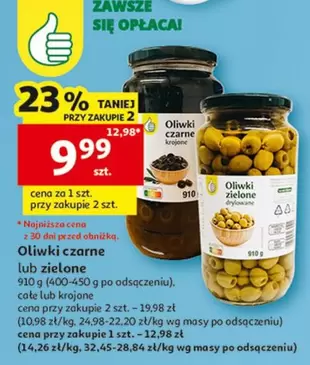 Oliwki czarne lub zielone