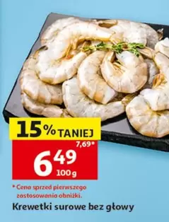 Krewetki surowe bez głowy