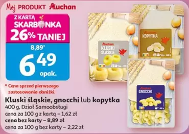 Kluski śląskie, gnocchi lub kopytka