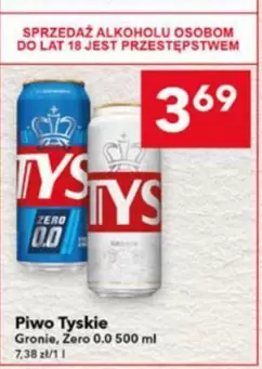 Piwo Tyskie Gronie, Zero 0.0