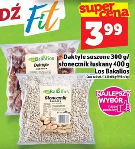 Daktyle suszone 300 g / słonecznik łuskany 400 g