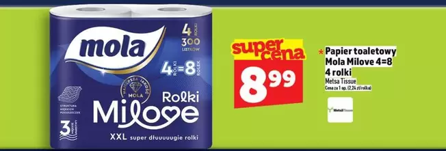 Papier toaletowy Milove 4=8