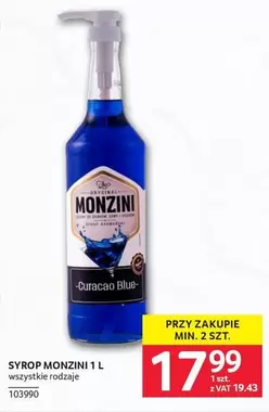 Blue - SYROP MONZINI 1 L