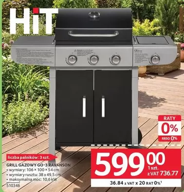 Kw - GRILL GAZOWY GD-3