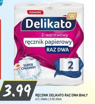 ręcznik papierowy RAZ DWA BIAŁY