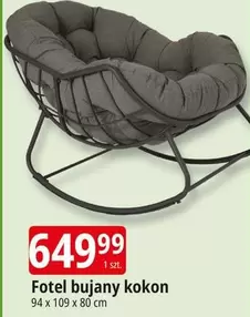 Fotel bujany kokon