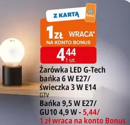 Żarówka LED G-Tech bańka 6 W E27/świeczka 3 W E14