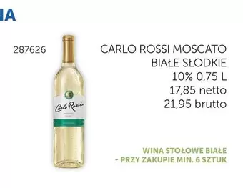 Carlo Rossi - CARLO ROSSI MOSCATO BIAŁE SŁODKIE 287626