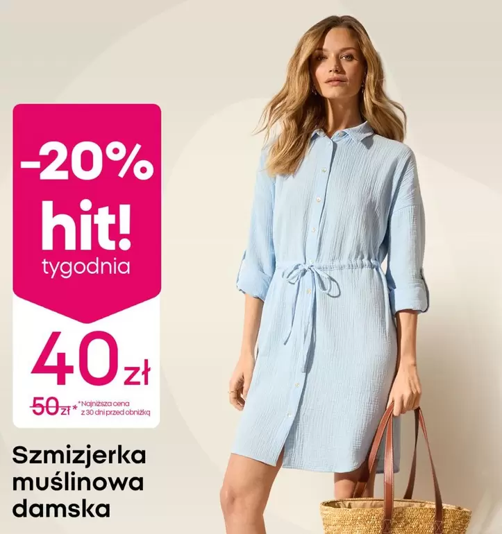 Szmizjerka muślinowa damska