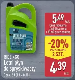 Letni płyn do spryskiwaczy