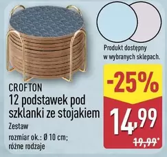 Ok - 12 podstawek pod szklanki ze stojakiem
