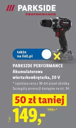 Akumulatorowa wiertarkowkrętarka, 20 V