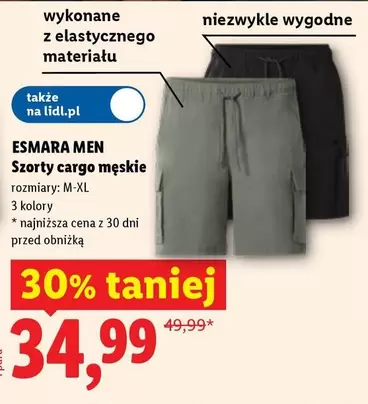 Szorty cargo męskie