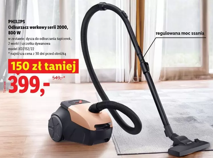Philips - Odkurzacz workowy seri 2000, 800 W