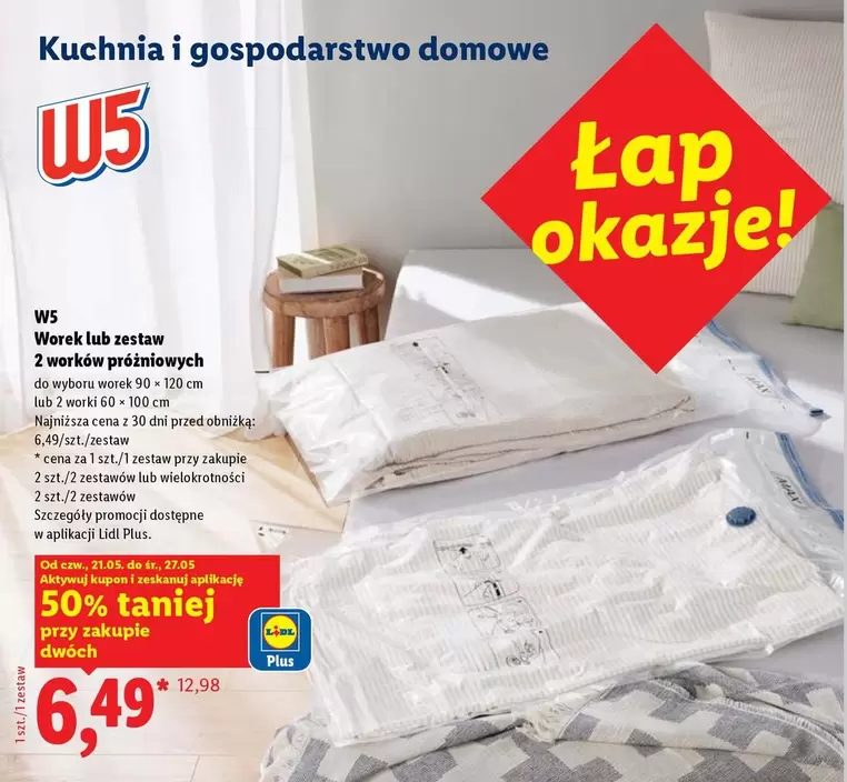 Plus - Worek lub zestaw 2 worków próżniowych
