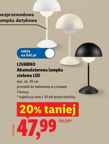 Ok - Akumulatorowa lampka stołowa LED